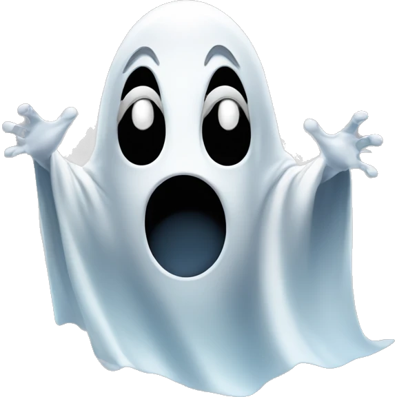 ghost is terrified emoji