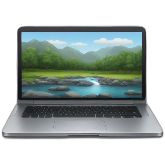 Laptop on the side emoji