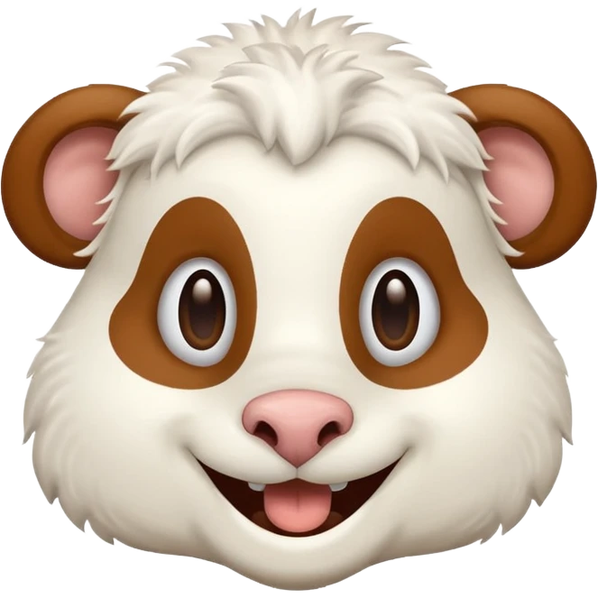 Face de chèvre drole emoji