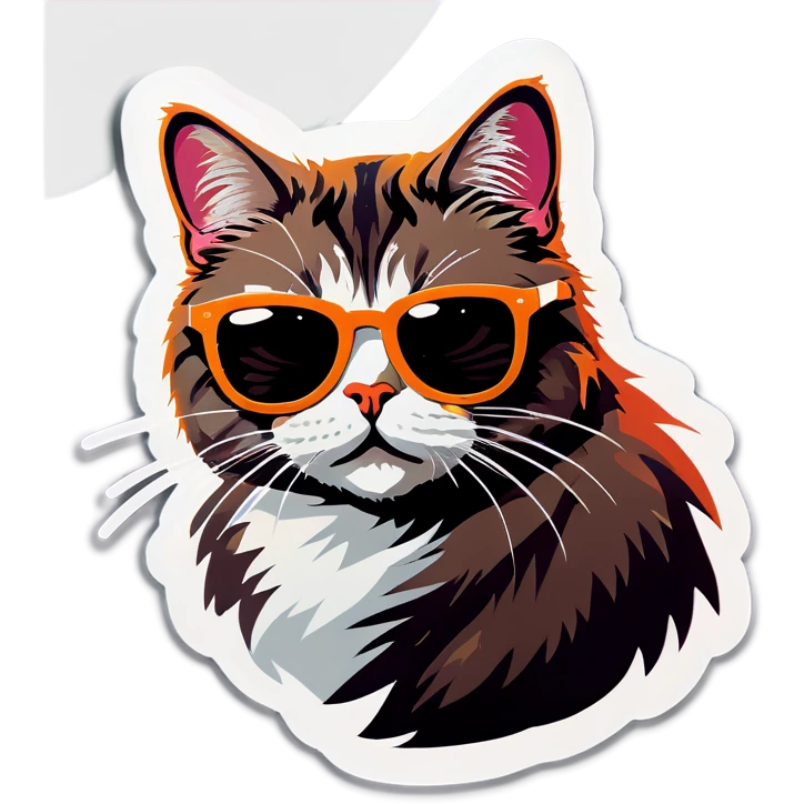 Cat with sunglasses emoji