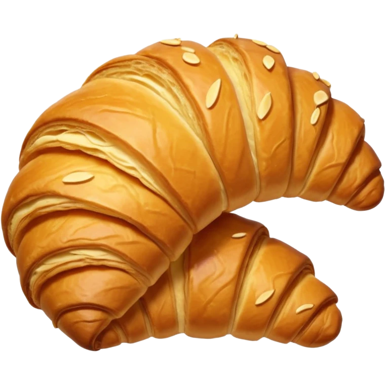 buttery croissant, quick energy emoji