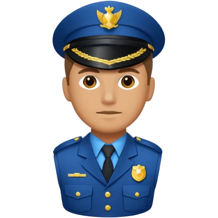 an officer with I.C.E on his vest emoji