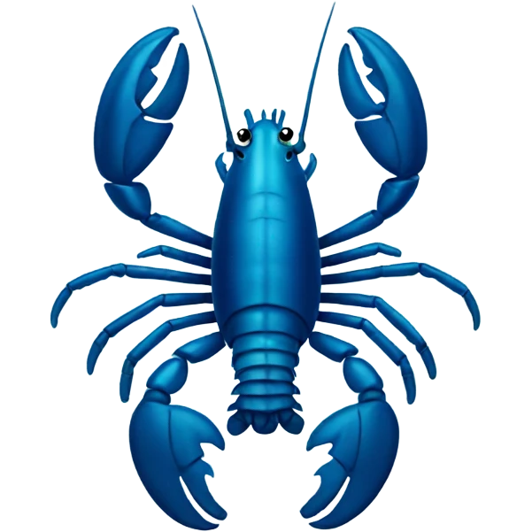 Blue lobster  emoji