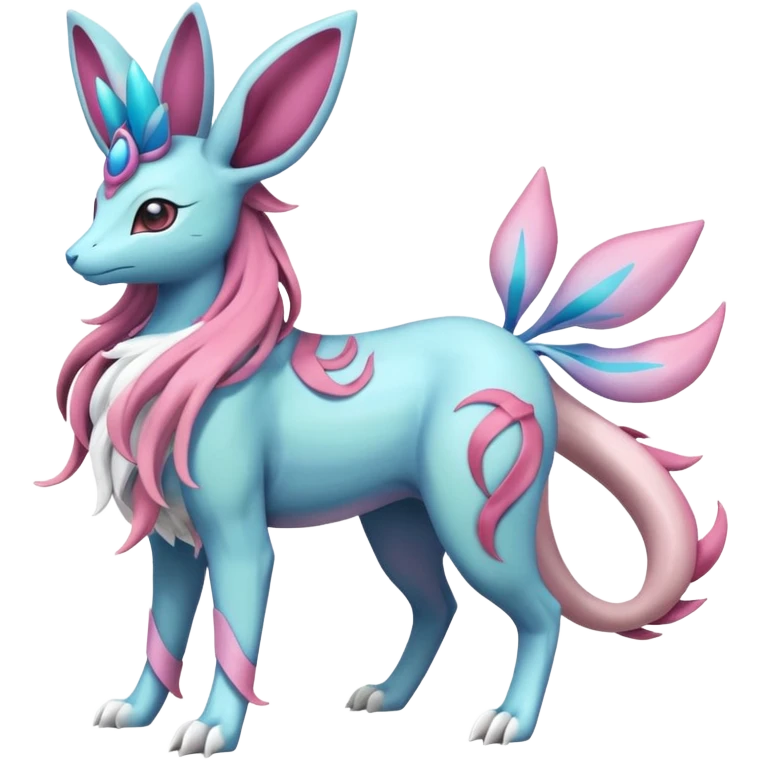 Suicune-Sylveon-Meganium-fusion (full body) emoji