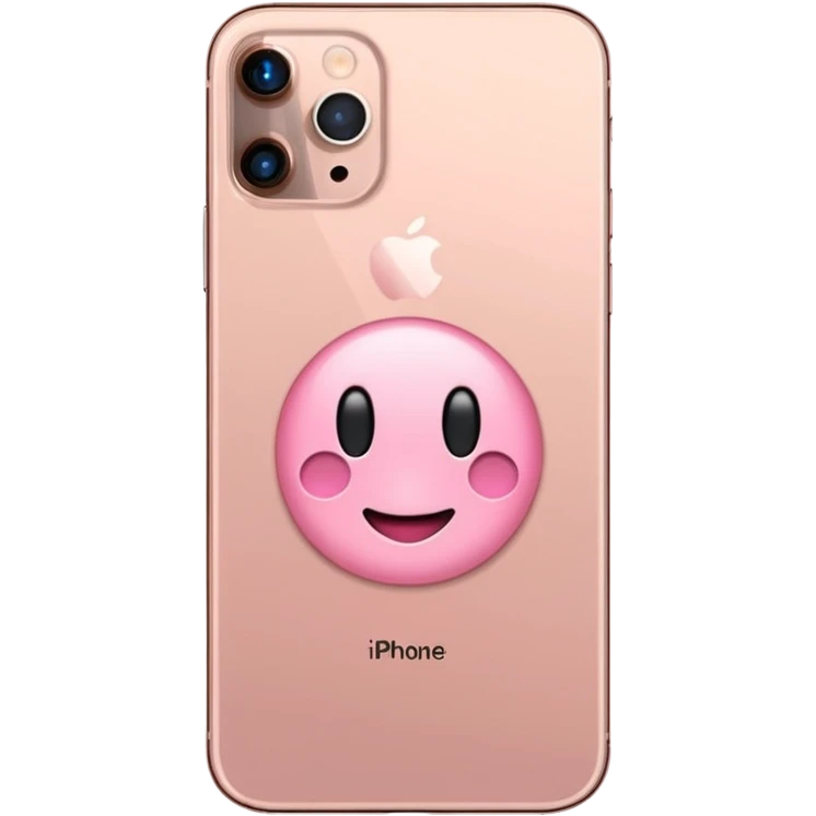 Um iPhone 16 pro max rosa claro  emoji