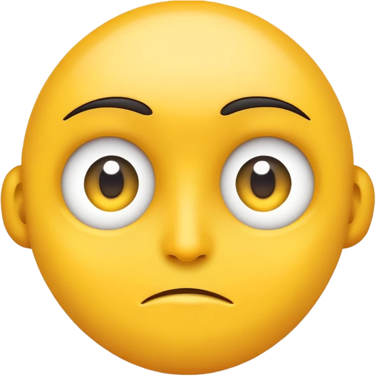Big eye blank face emoji emoji