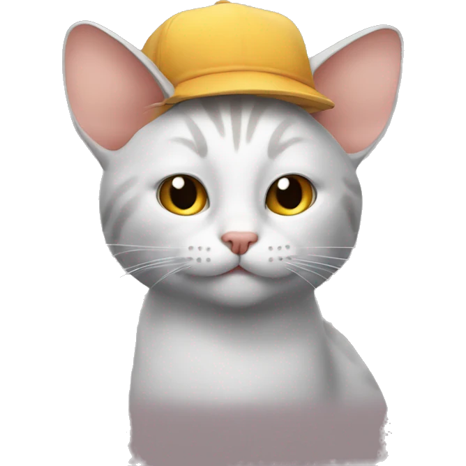 cat with a mouse on its head emoji