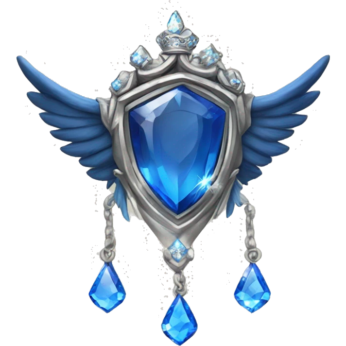 The Ravenclaw Diadem is a tiara-like object with, made of gleaming silver and set with glittering blue gem. It is enchanted to enhance the wisdom and intellect of its wearer.  emoji