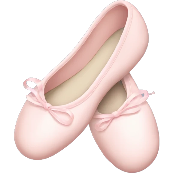 Pale pink ballet shoes emoji