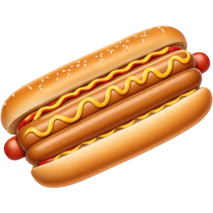 Hotdog with hands around emoji
