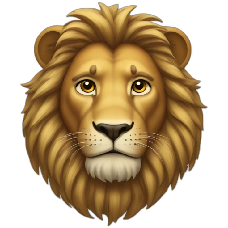 King lion attitude  emoji