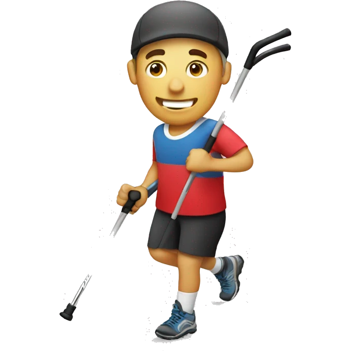 Nordic walking emoji