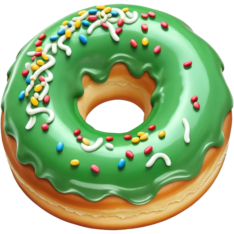 rococo green donut emoji