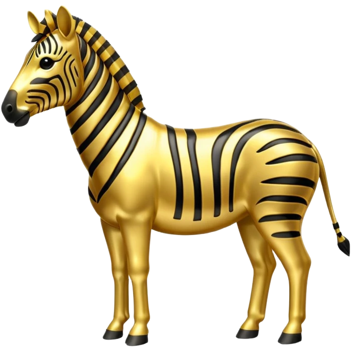 gold zebra emoji