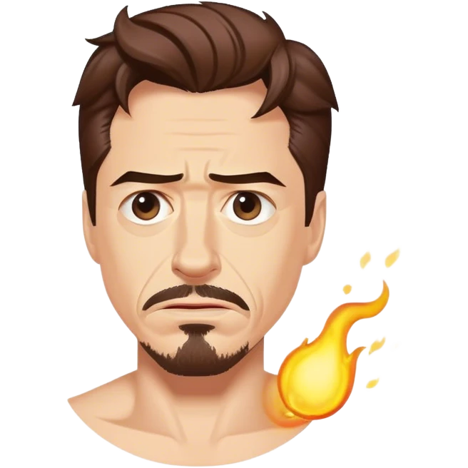 Tony Stark farting emoji