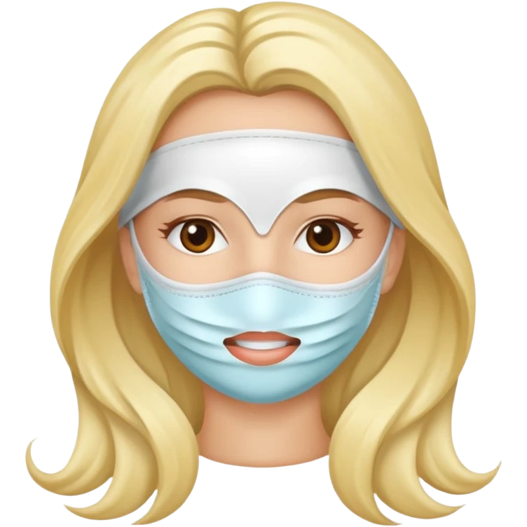 Una mascarilla para el pelo, el producto  emoji