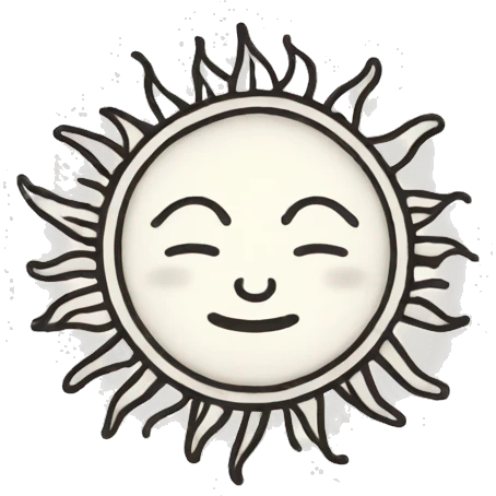 Sun outline  emoji