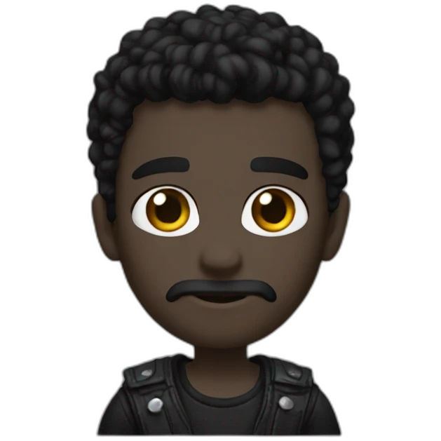 bo y goth black cool emoji