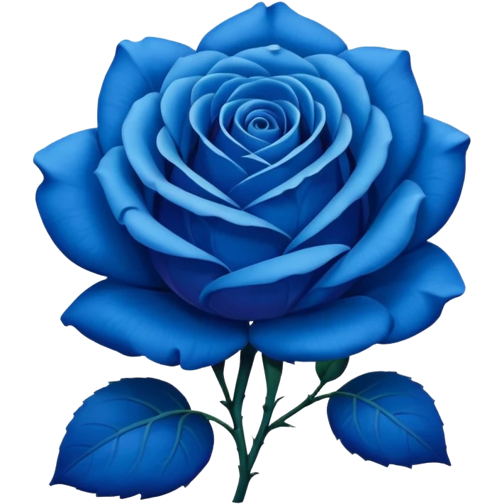 Rosa azul emoji