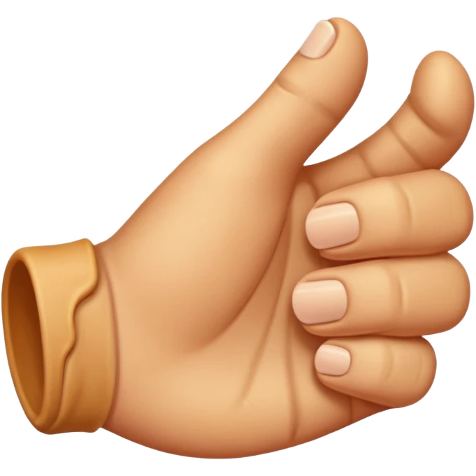 Sideways thumb emoji