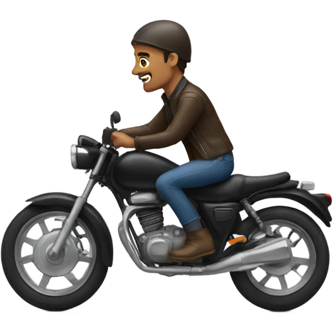 Man on motorbike emoji