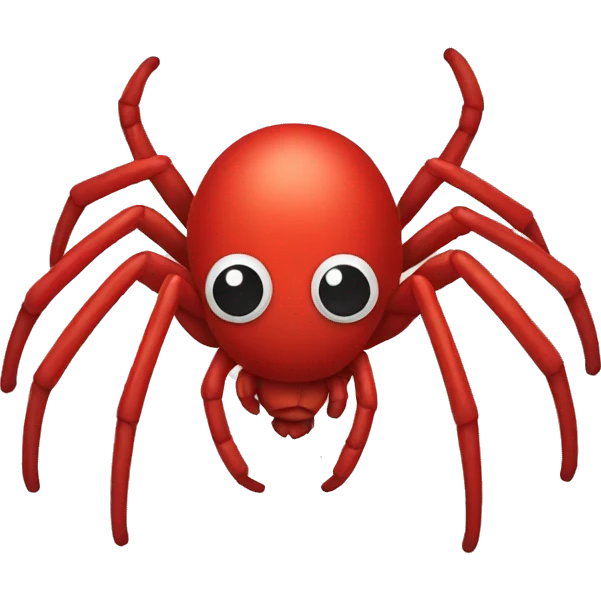 Spider red emoji