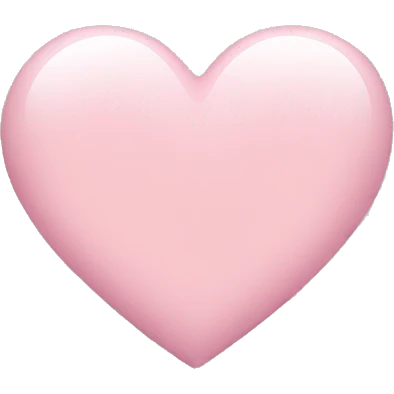 Light pink heart  emoji