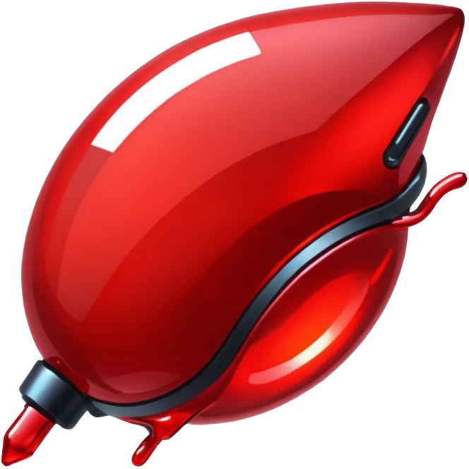 glitter red cyberpunk emoji