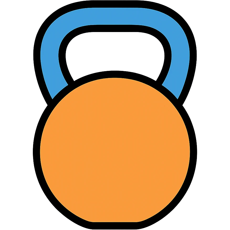 colored kettlebell icon emoji