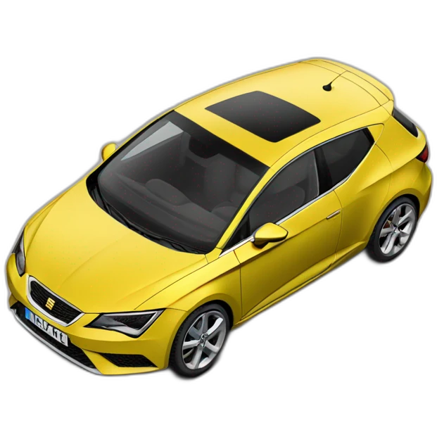 Seat Leon MK1 yellow emoji
