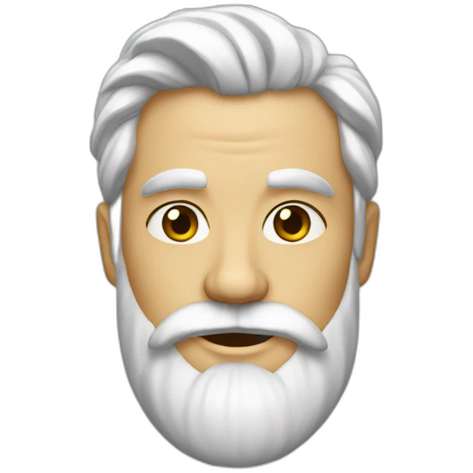 barbe blanche emoji