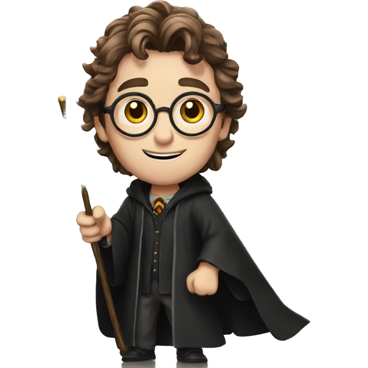 Harry Potter with a magic wand emoji