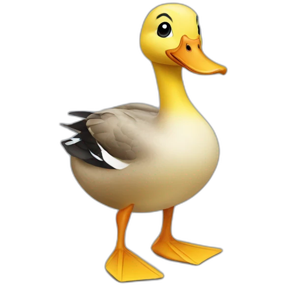 Duck in high heels emoji