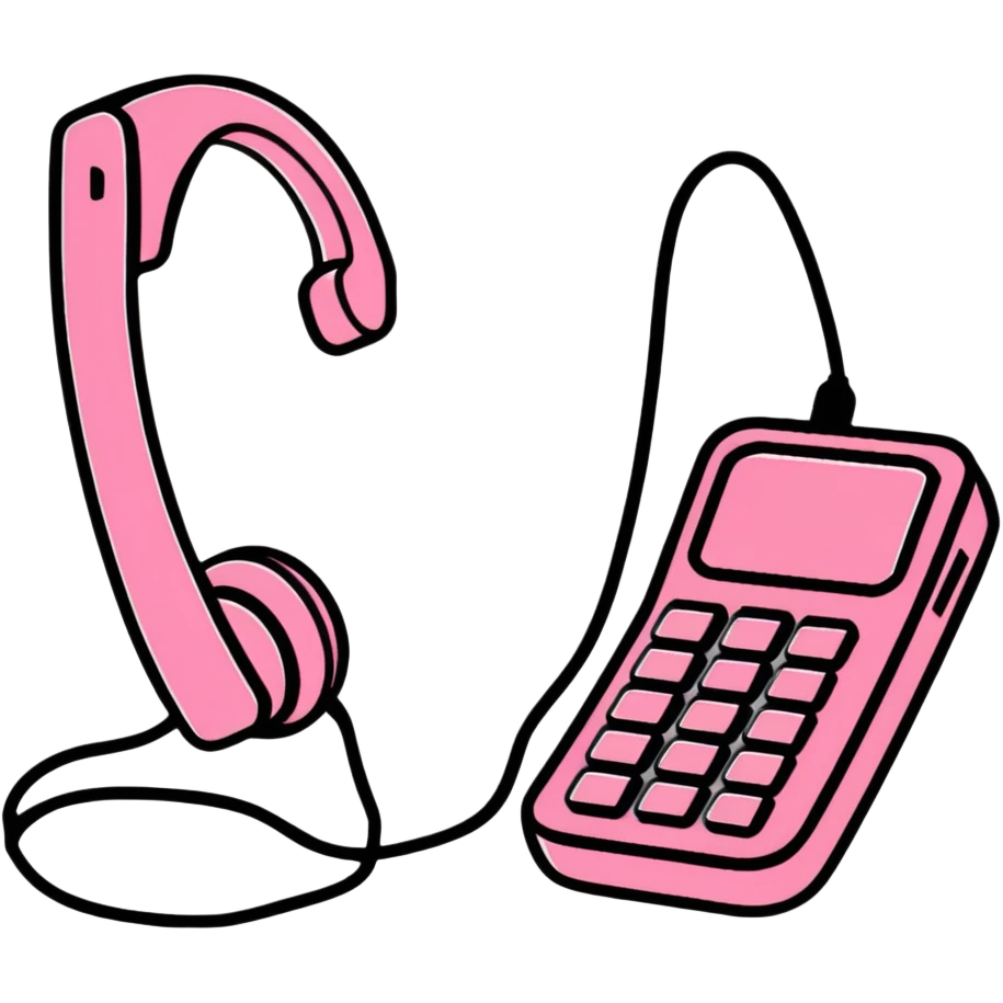 Pink phones
 emoji