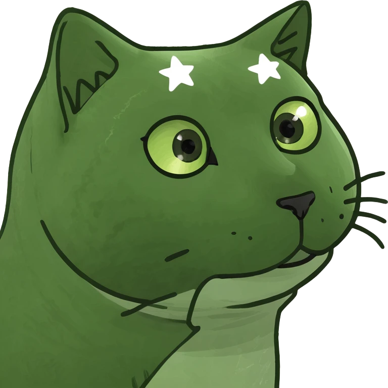 cat with stars emoji