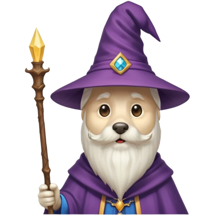 Dog wizard emoji