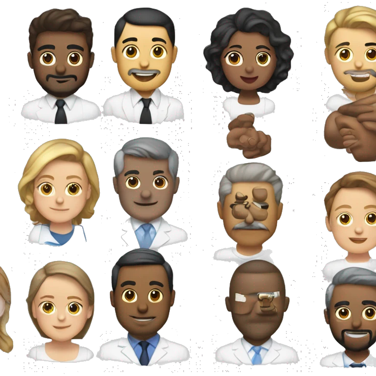 beyaz saçlı ve mavi gözlü erkek emoji