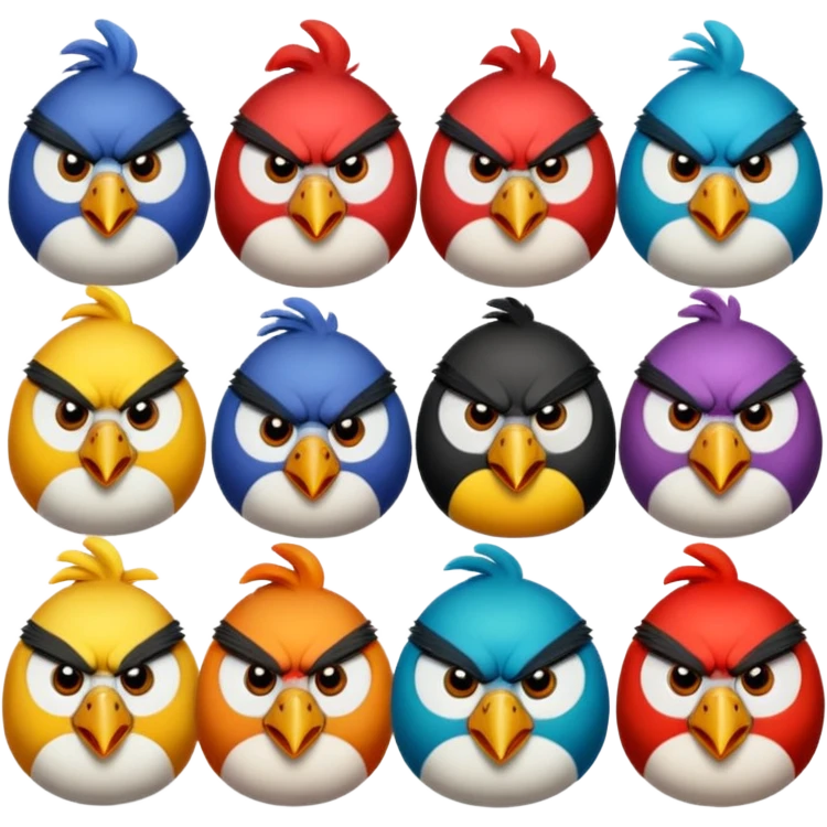 Angry birds emoji