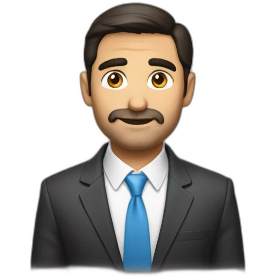 Un hombre rubio enojada emoji