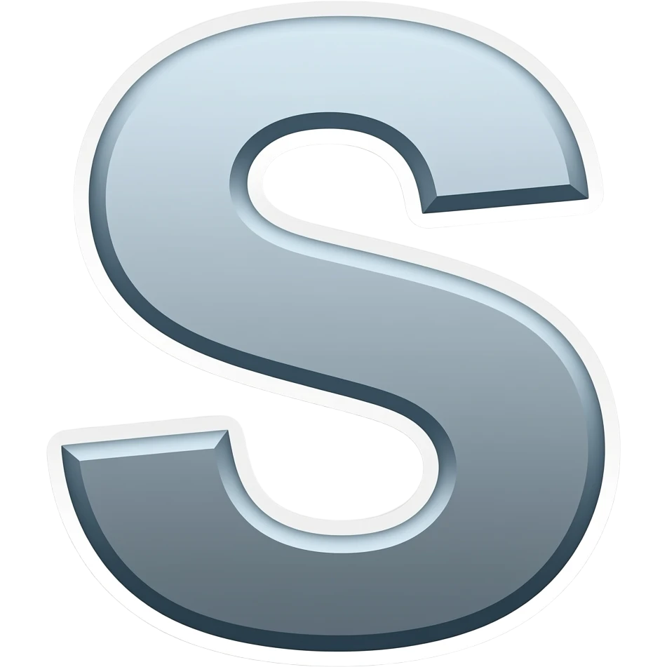 letter S sticker emoji