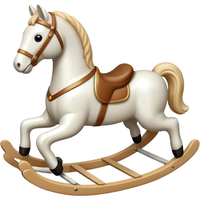 white Rocking Horse emoji