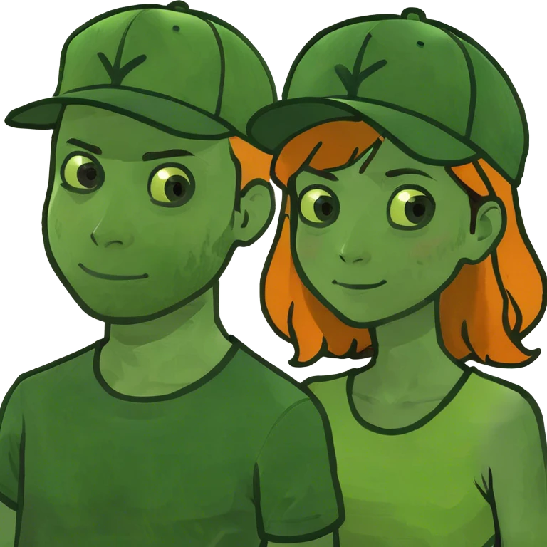 Ginger boy with brunette girl emoji