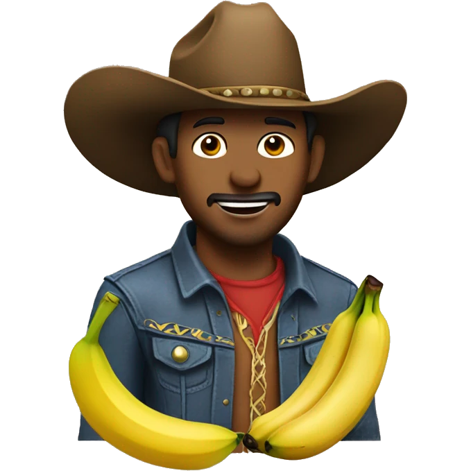 cowboy with banana emoji