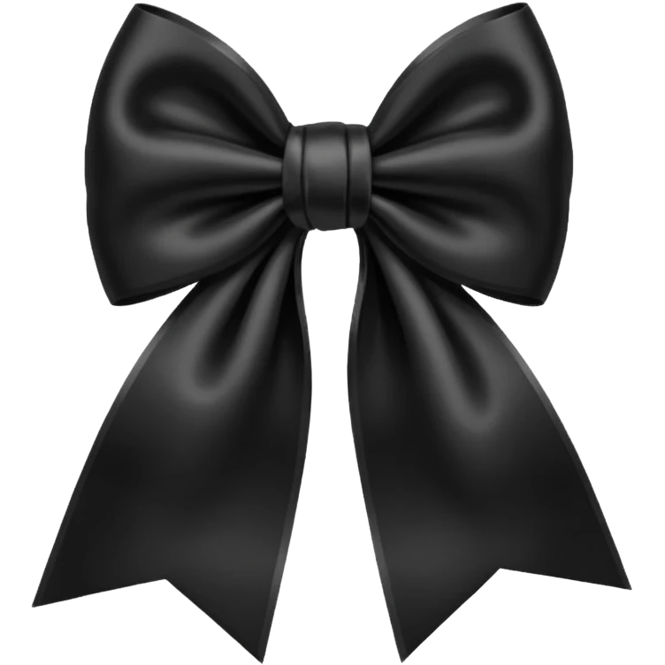 Black bow emoji