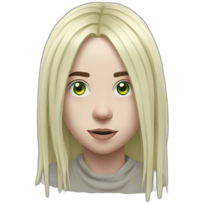 Billie Eilish, happier than ever album cover look emoji