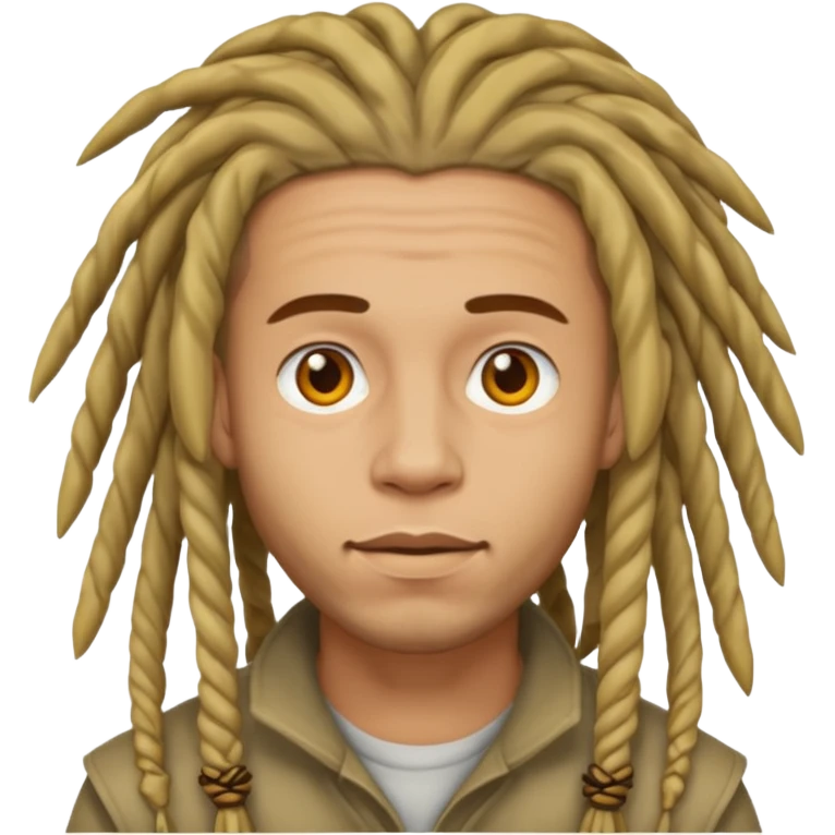 man light skin with dread hair emoji
