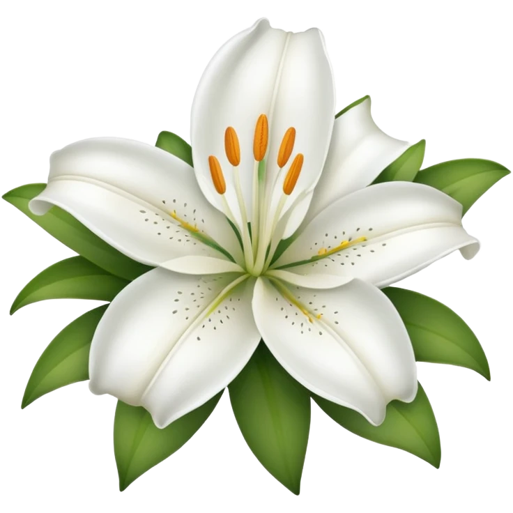Lily flower emoji