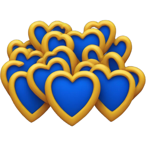 royal blue heart  emoji