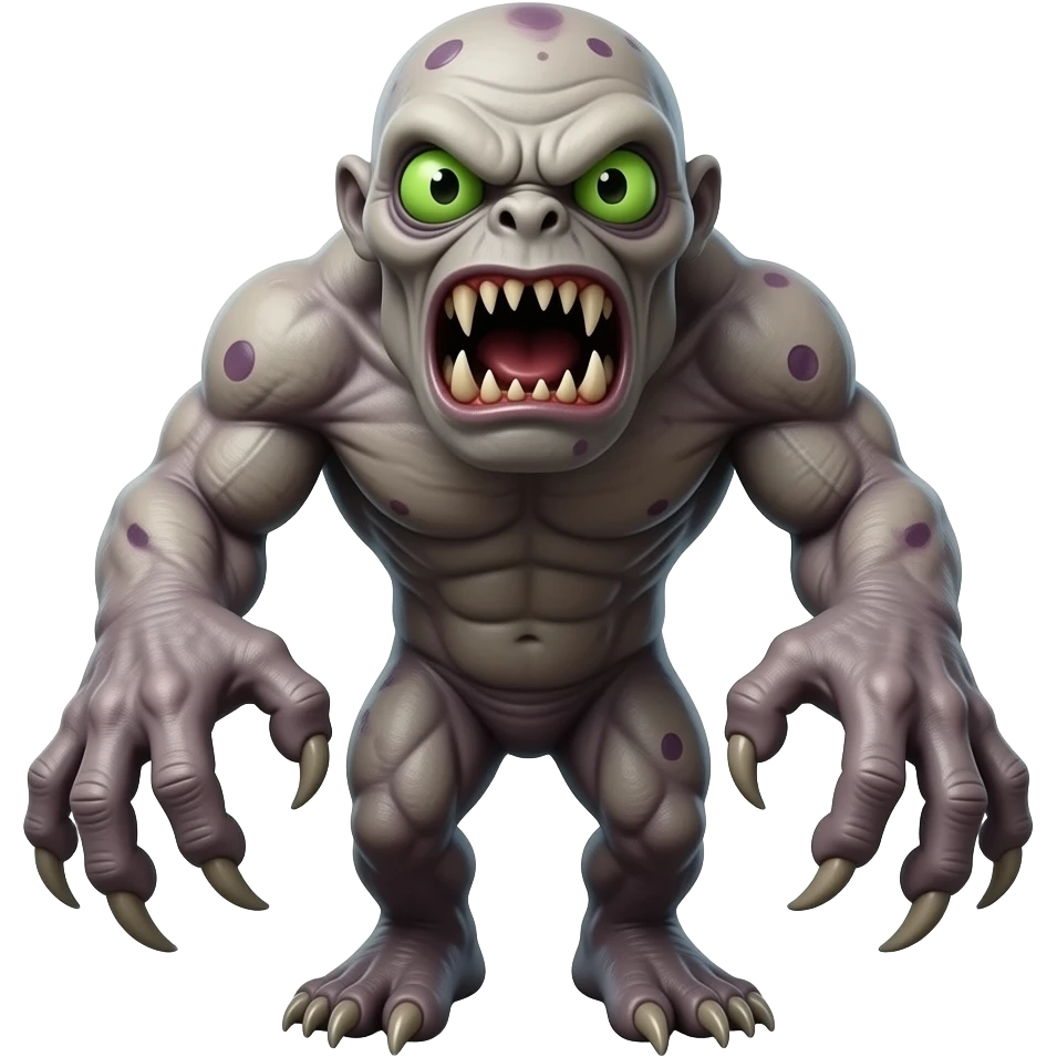 Korkunç canavar emoji