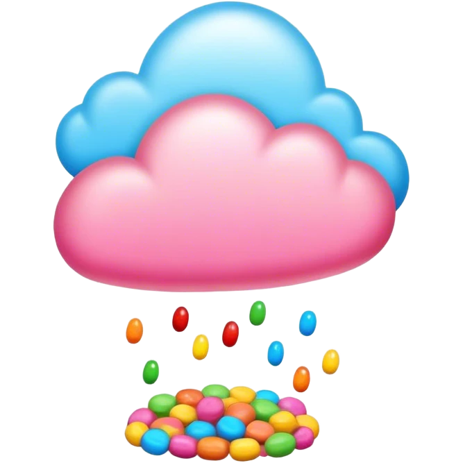 candy sky background  emoji
